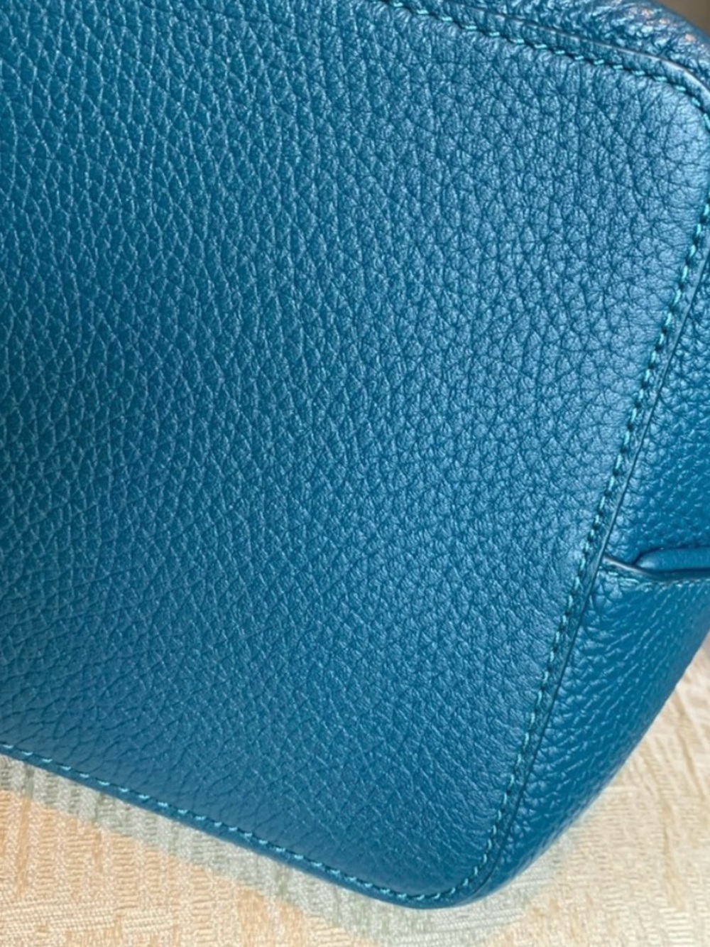 EUC Tory Burch Perry Ocean Green Teal Tote - Picture 15 of 15